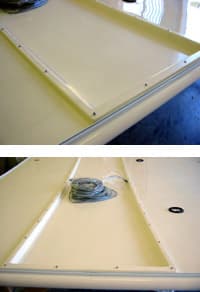 HiLine hardtop installation with a tall integrated support structure