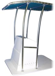 Trampoline T-top special leg fitment reference image