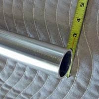 Anodized aluminum pipe used in the Super Trampoline T-Top frame