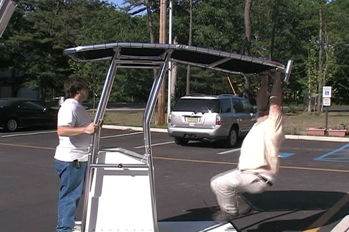 Fishmaster T-Top after the one-man test