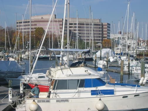 Large custom hardtop installation on a powerboat