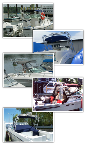 Marine Radar Arches, Boat Arches, Custom Boat Covers