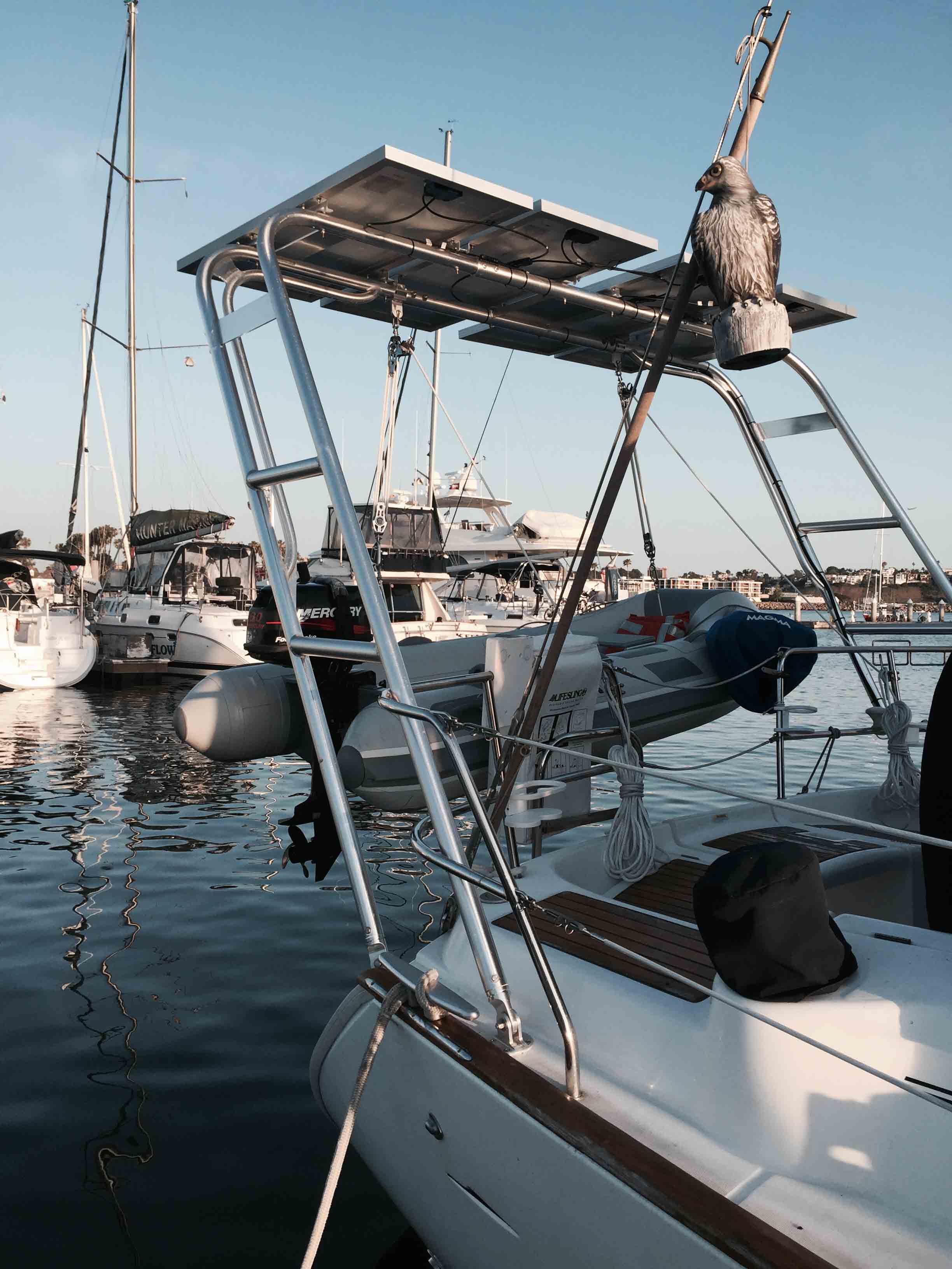 solar arch for yacht