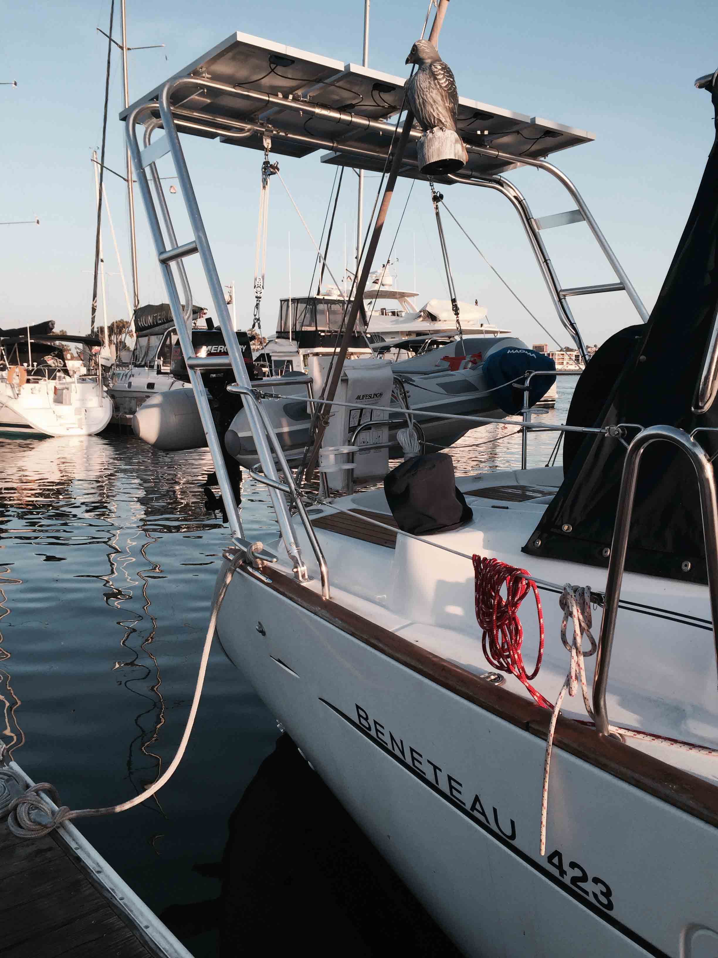 solar arch for yacht