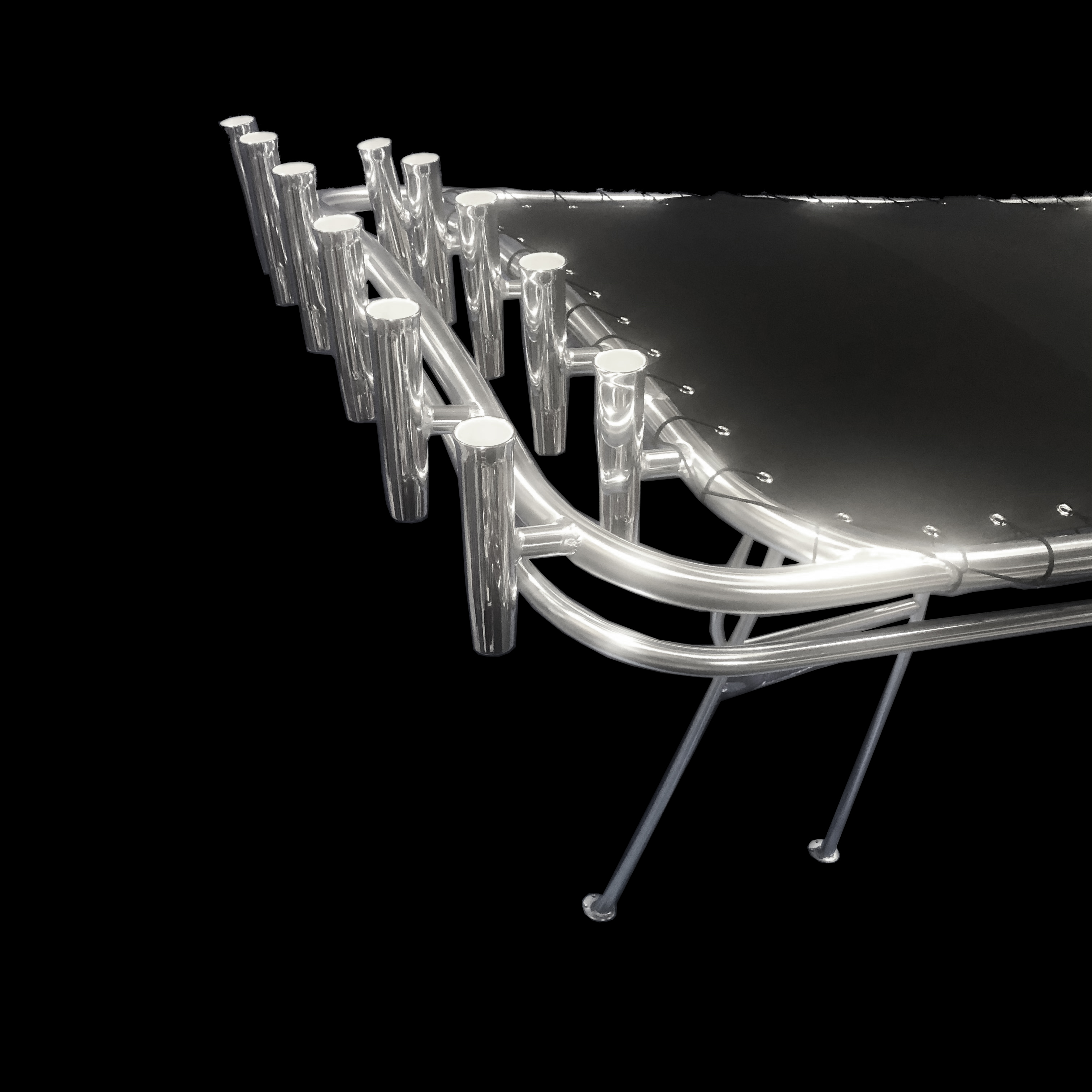 Radius Pro T-Top multi-rod holder configuration