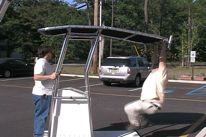 Fishmaster T-Top after the one-man test