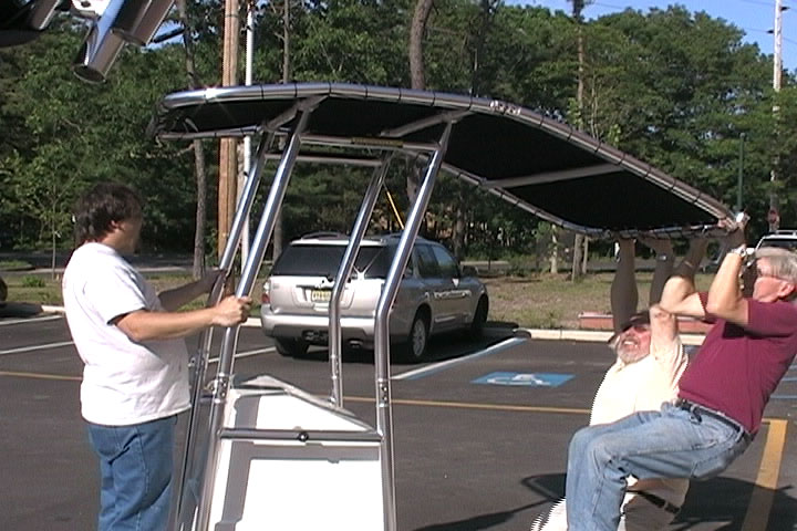 Fishmaster T-Top after the two-man test