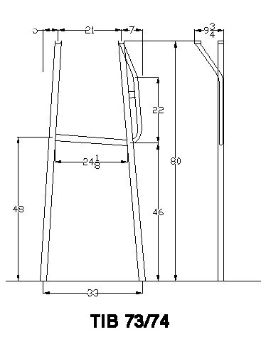 Wide leg configuration for additional center-console clearance