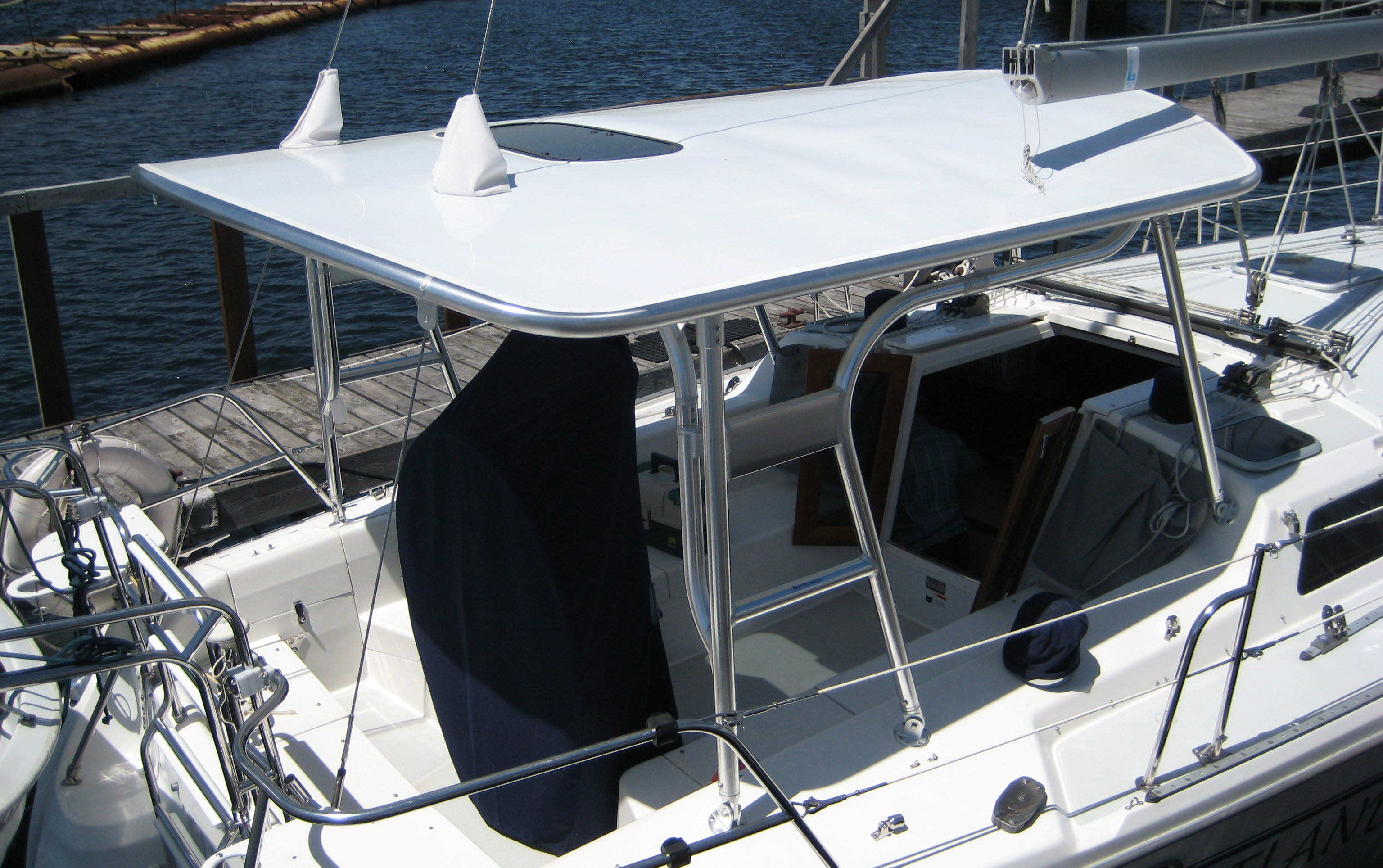 Atlantic Towers® sailing vessel hardtop installation
